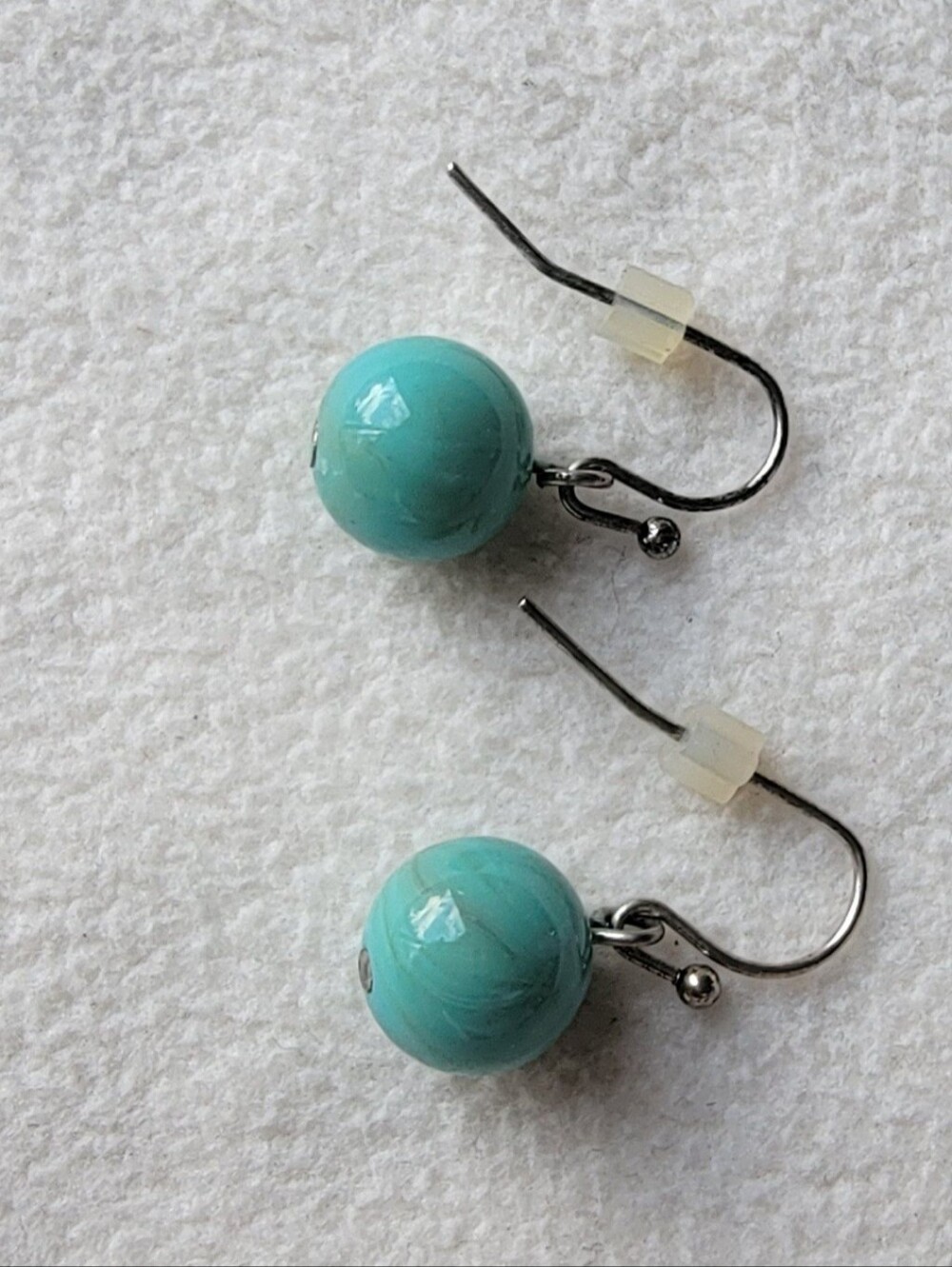 Turquoise Bead Drop Earrings